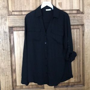 NY&CO Black Button down